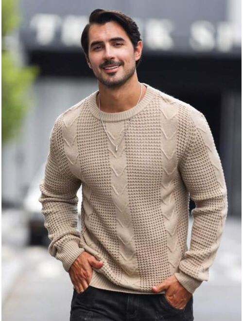 Danielao™ | Herrenpullover aus robustem Kabelstrick im klassischen Design