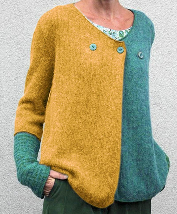 Anaïs™ | Color-Block Strickcardigan