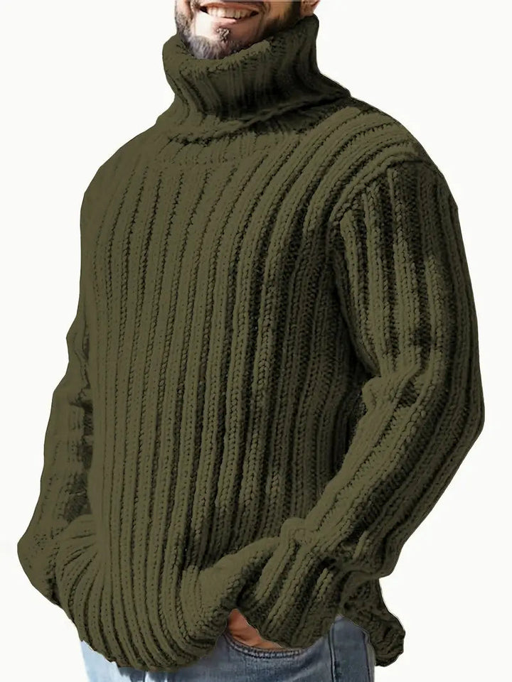 Ferdo™ | Langärmeliger Dickes Stricken Rollkragenpullover