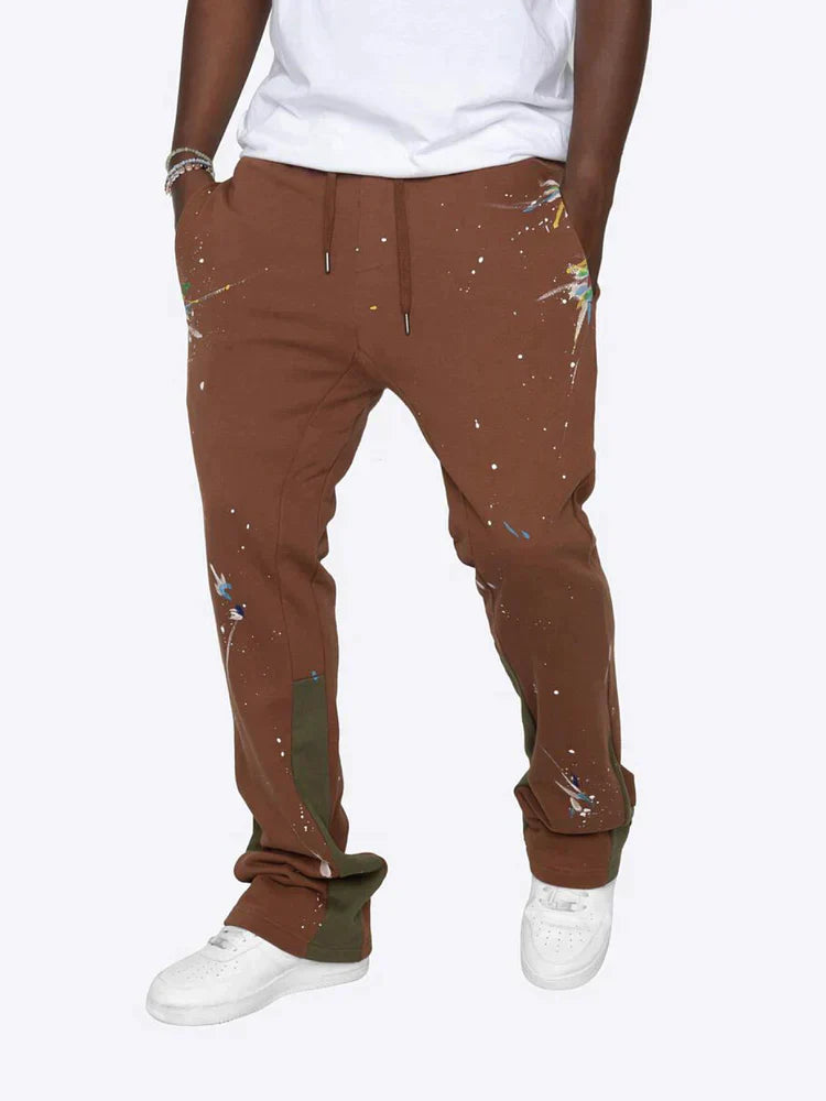 Violaa™ | Trendy Farb-Spritzer Jogginghose