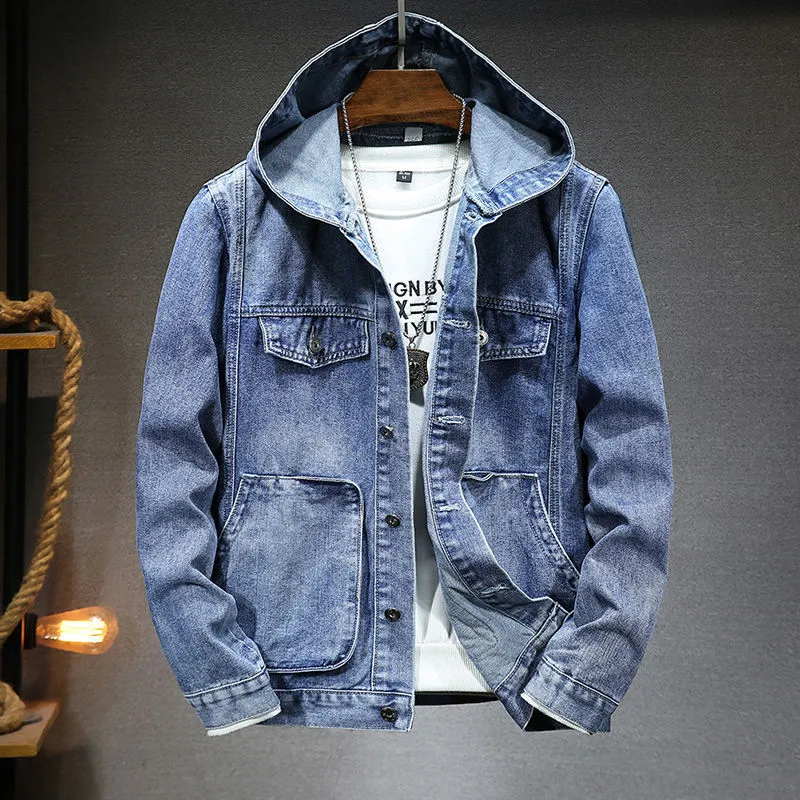 Hanna™ | Kapuzenjacke für Herren aus Vintage-Denim