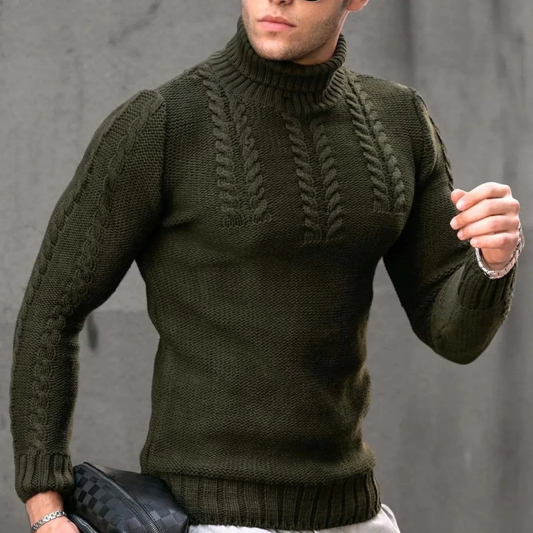 Denis™ | Gestrickter Rollkragenpullover