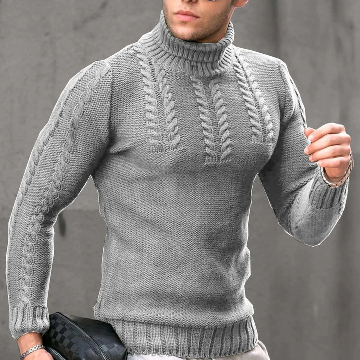 Denis™ | Gestrickter Rollkragenpullover