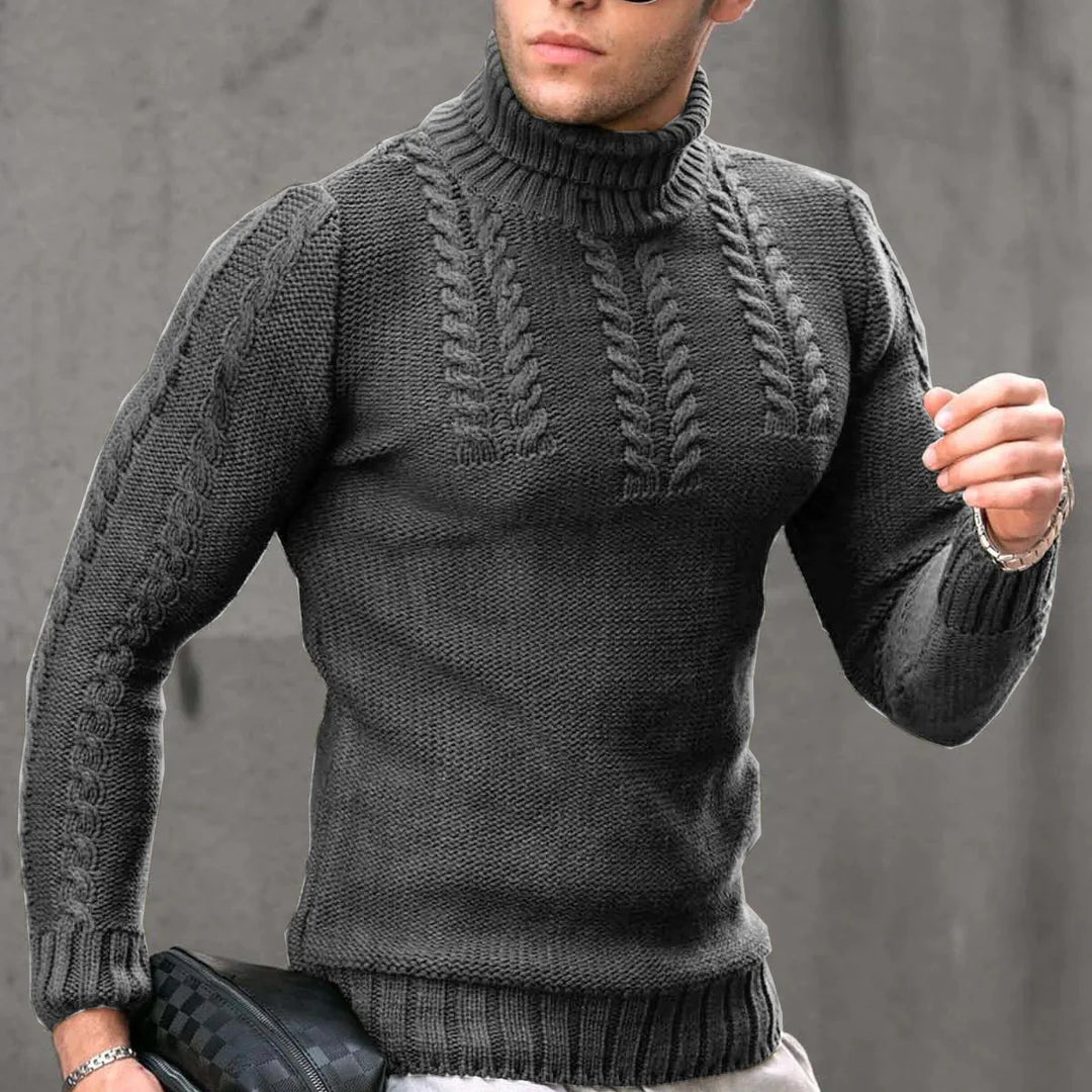 Denis™ | Gestrickter Rollkragenpullover