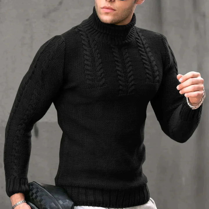 Denis™ | Gestrickter Rollkragenpullover