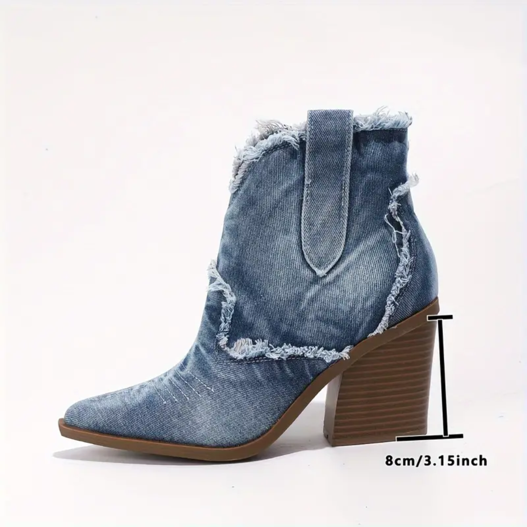 Gerri™ | Trendy Denim Stiefeletten