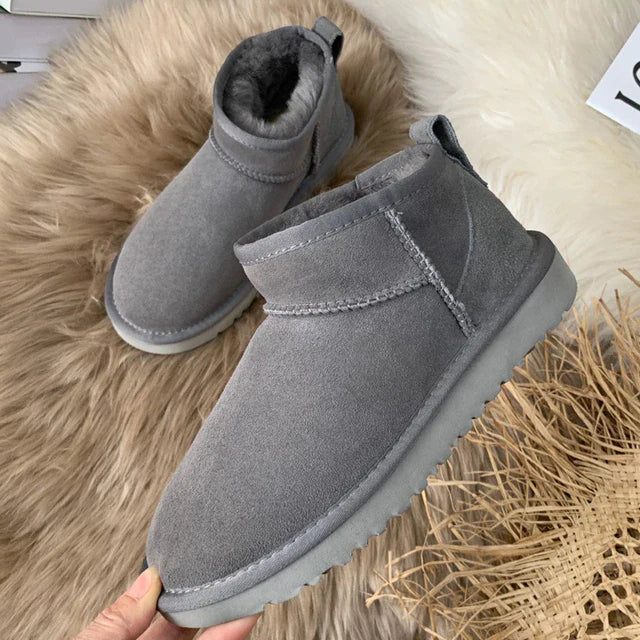 Elsbeth™ | Halbhohe gefütterte Winterstiefel aus Wildleder