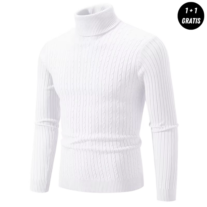 Edlin™ | Warmer Strickpullover mit Rollkragen