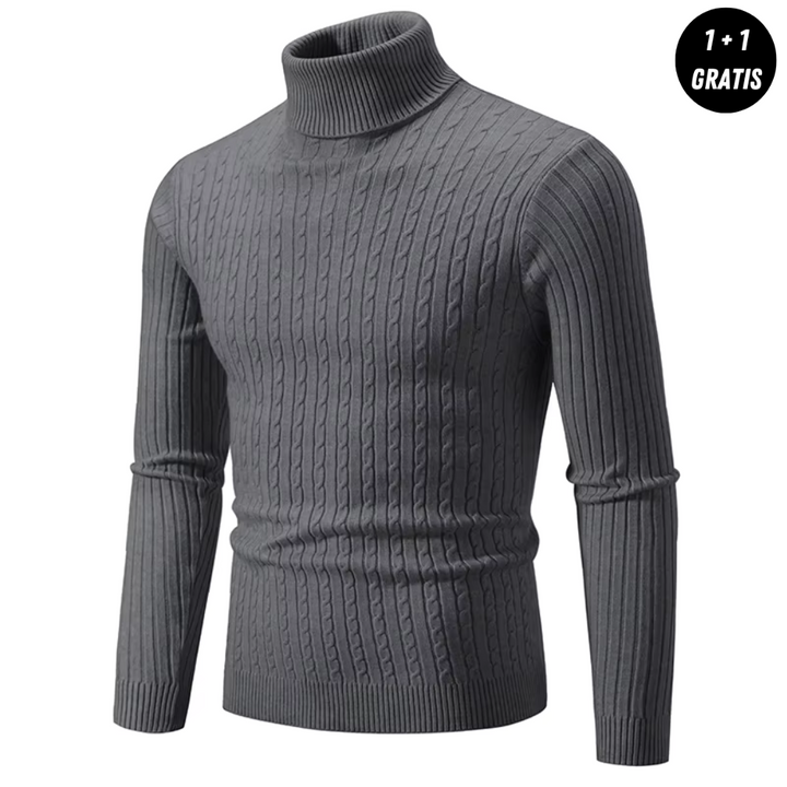 Edlin™ | Warmer Strickpullover mit Rollkragen