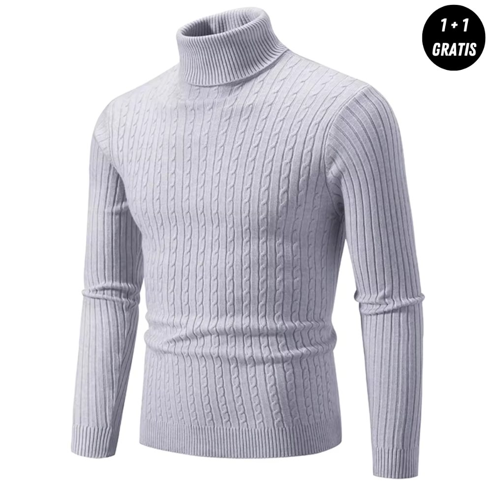 Edlin™ | Warmer Strickpullover mit Rollkragen