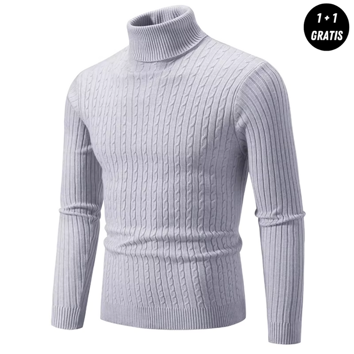 Edlin™ | Warmer Strickpullover mit Rollkragen