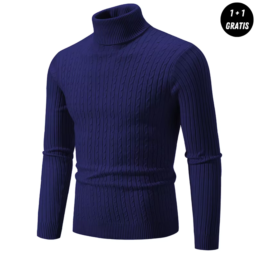 Edlin™ | Warmer Strickpullover mit Rollkragen