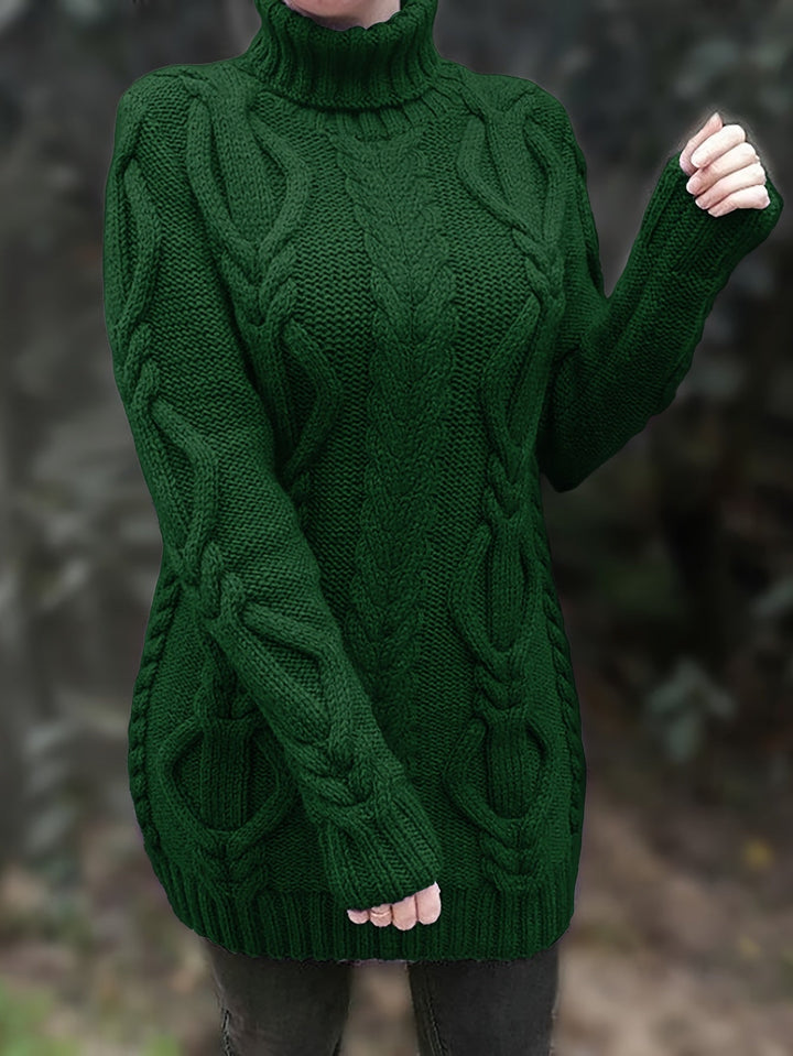 Imelda™ | Langer Damenpullover mit Rollkragen