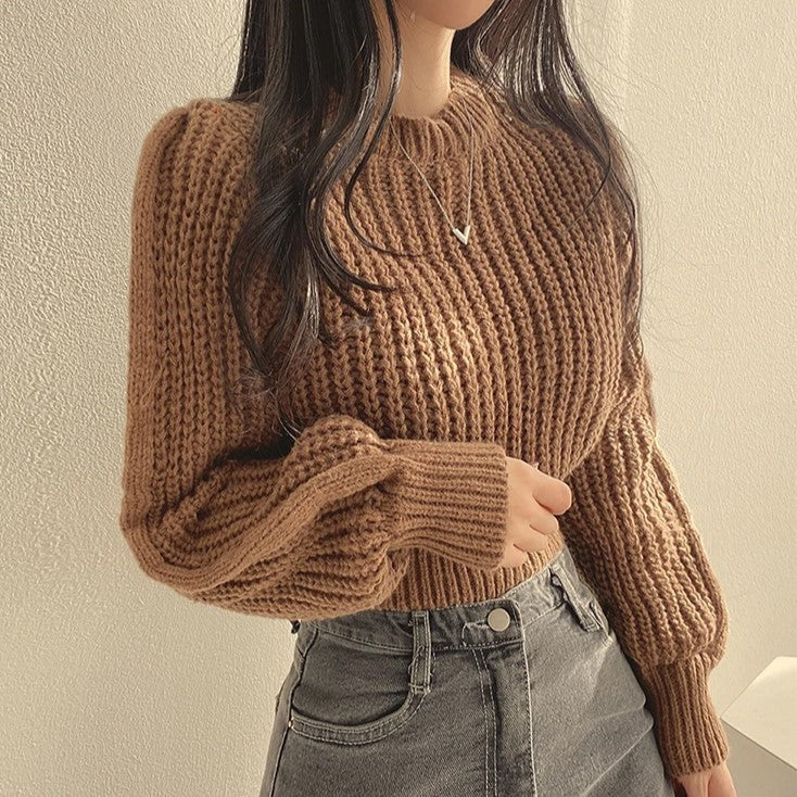 Jaelle™ | Modischer Cropped-Strickpullover