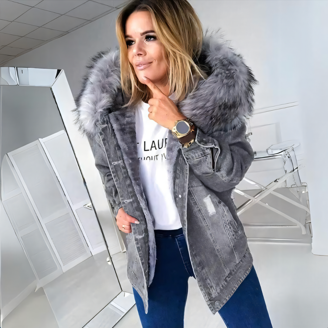 Fina™ | Bequeme Jeansjacke