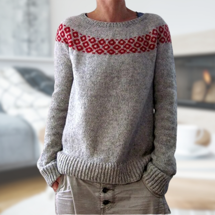 Hedwigi™ | Strickpullover mit Rundhalsausschnitt