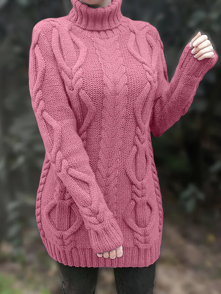 Imelda™ | Langer Damenpullover mit Rollkragen