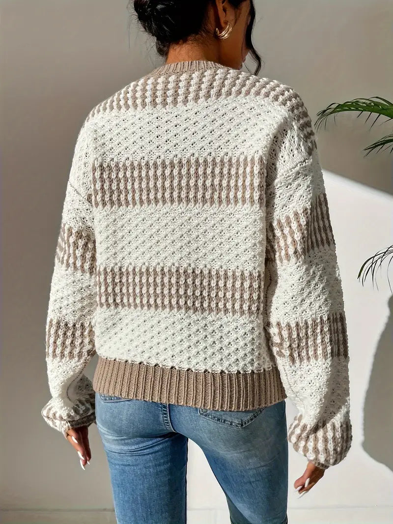 Naomi™ | Strukturierter Strickpullover