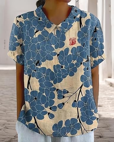 Florentine™ | Retro-Shirt mit japanischem Kunstmotiv