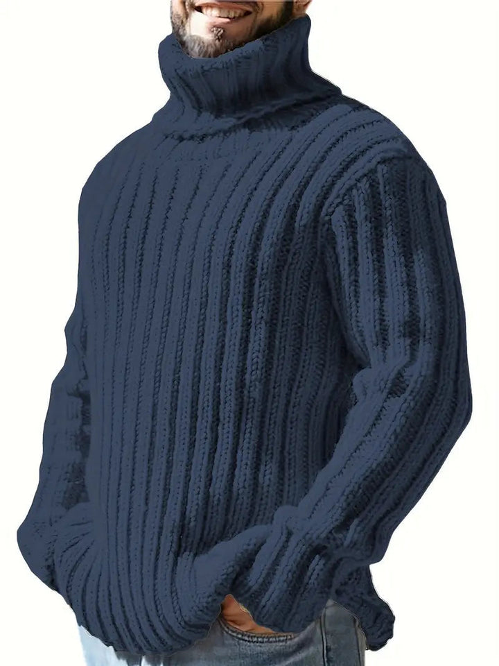 Ferdo™ | Langärmeliger Dickes Stricken Rollkragenpullover