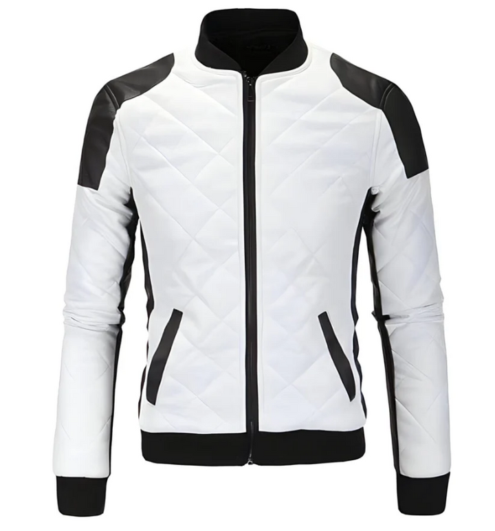 Abraham™ | Herren-Motorradjacke aus robustem Kunstleder