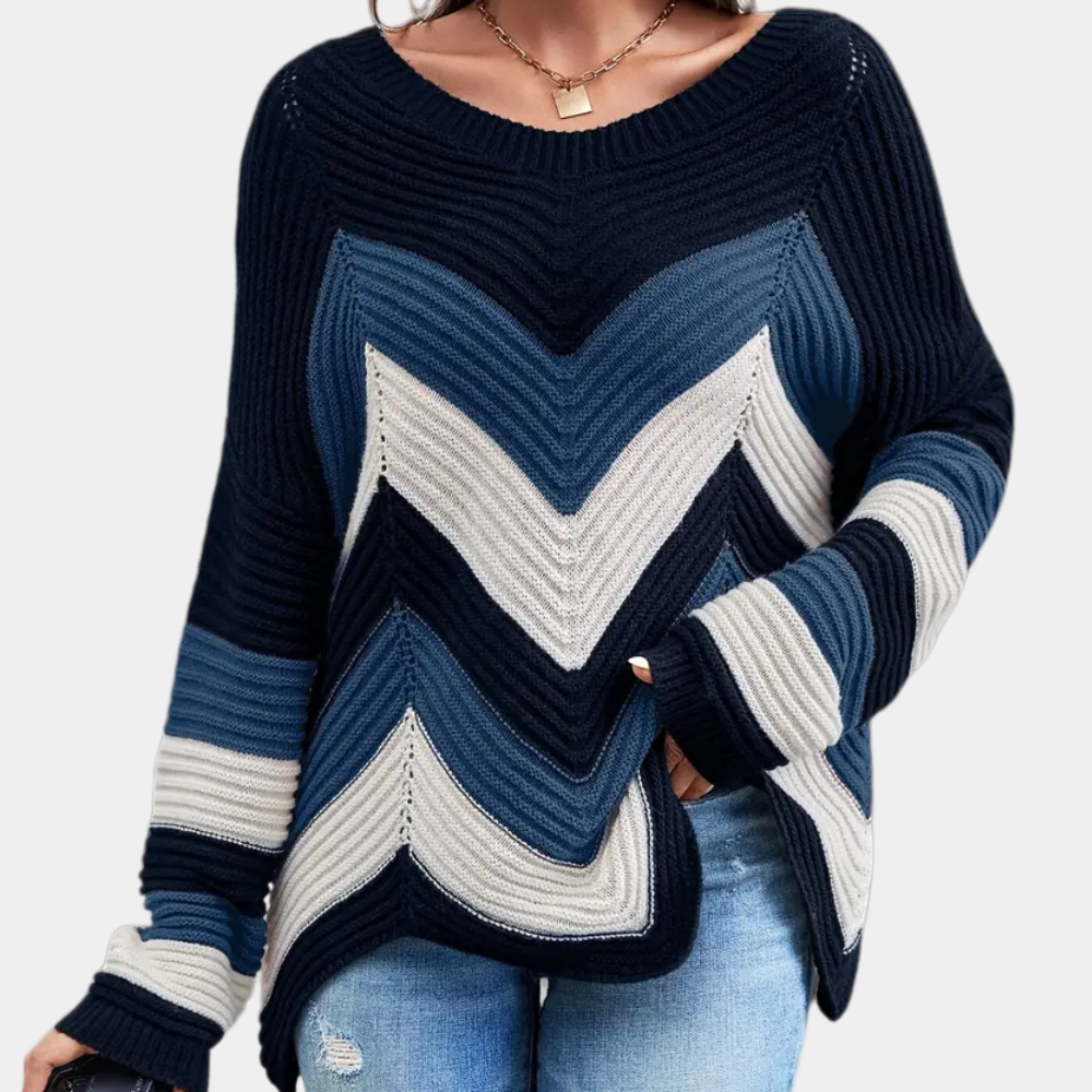 Sheila™ | Schicker Pullover mit Wellenmuster