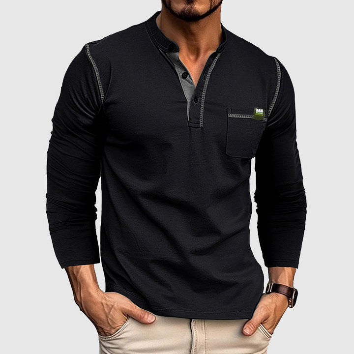 Natan™ | Modeen Henley Shirt fü zeitlosen Stil