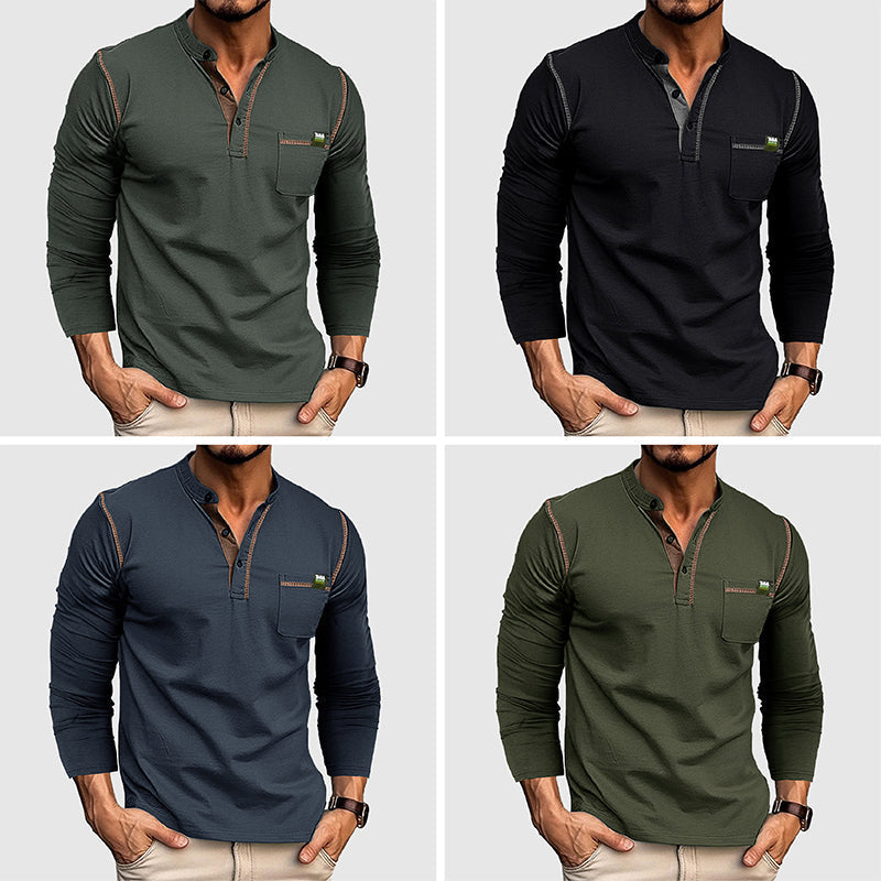 Natan™ | Modeen Henley Shirt fü zeitlosen Stil