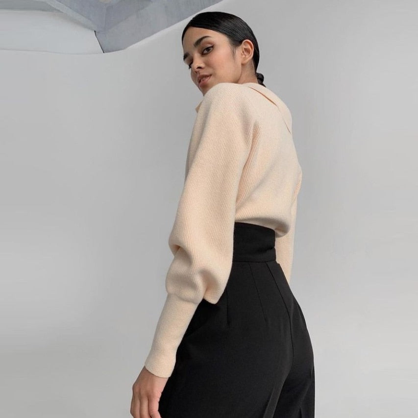 Nataliya™ | Eleganter Pullover mit Kragen