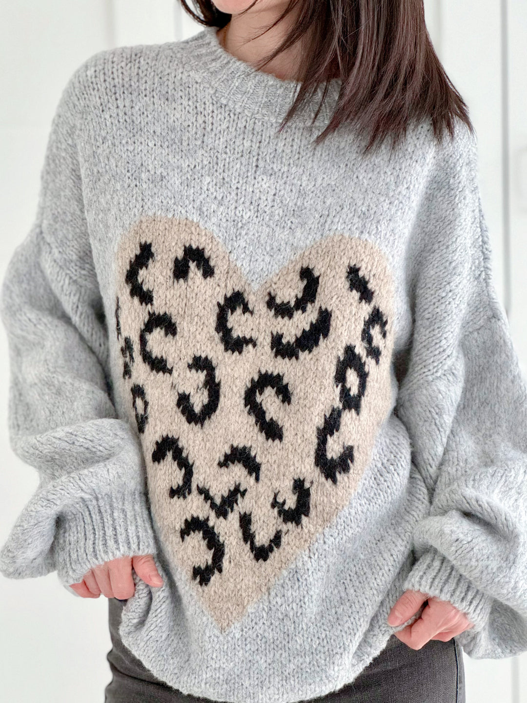 Jara™ | Stylischer Sweater mit Herzmotiv