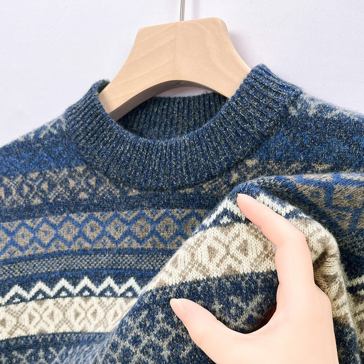 Geza™ | Strickpullover mit geometrischem Muster für wärmende Wintertage