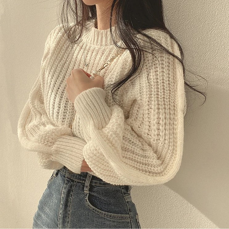 Jaelle™ | Modischer Cropped-Strickpullover