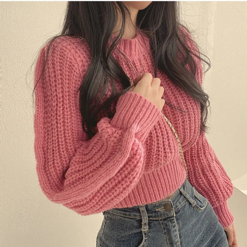 Jaelle™ | Modischer Cropped-Strickpullover