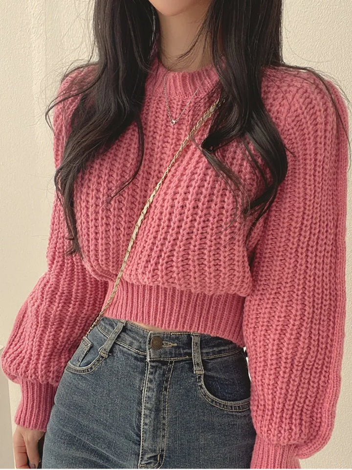 Jaelle™ | Modischer Cropped-Strickpullover