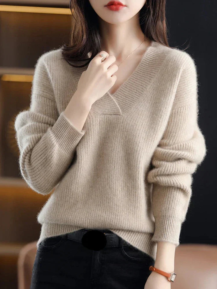 Ramoni™ | Strickpullover mit V-Ausschnitt für Damen