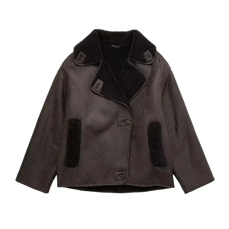 Lilou™| Warme Jacke aus Wollmischung: