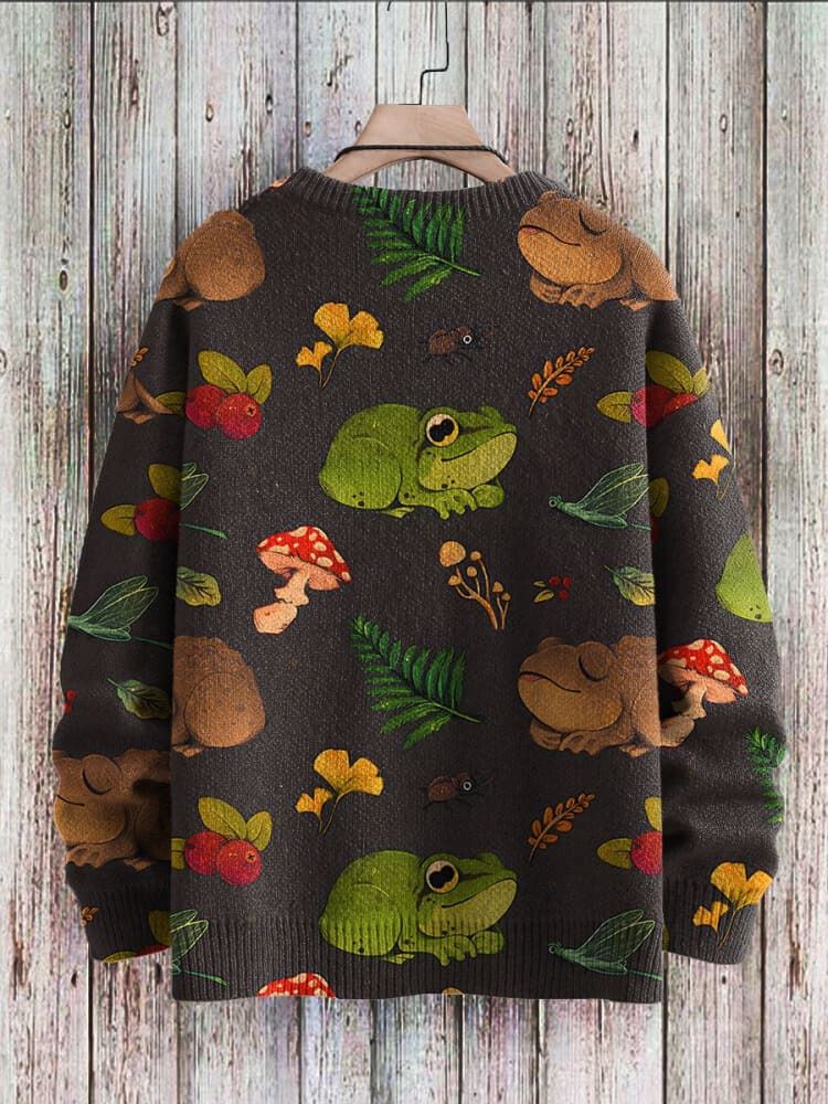 Solange™ | Gemütlicher Pullover mit Frosch-Print