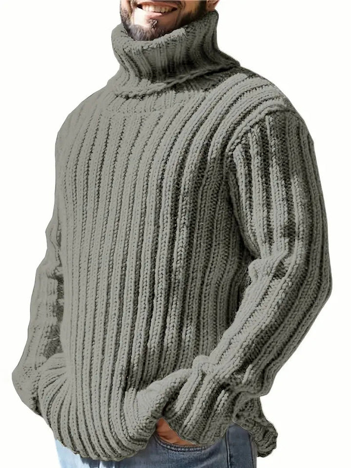 Ferdo™ | Langärmeliger Dickes Stricken Rollkragenpullover