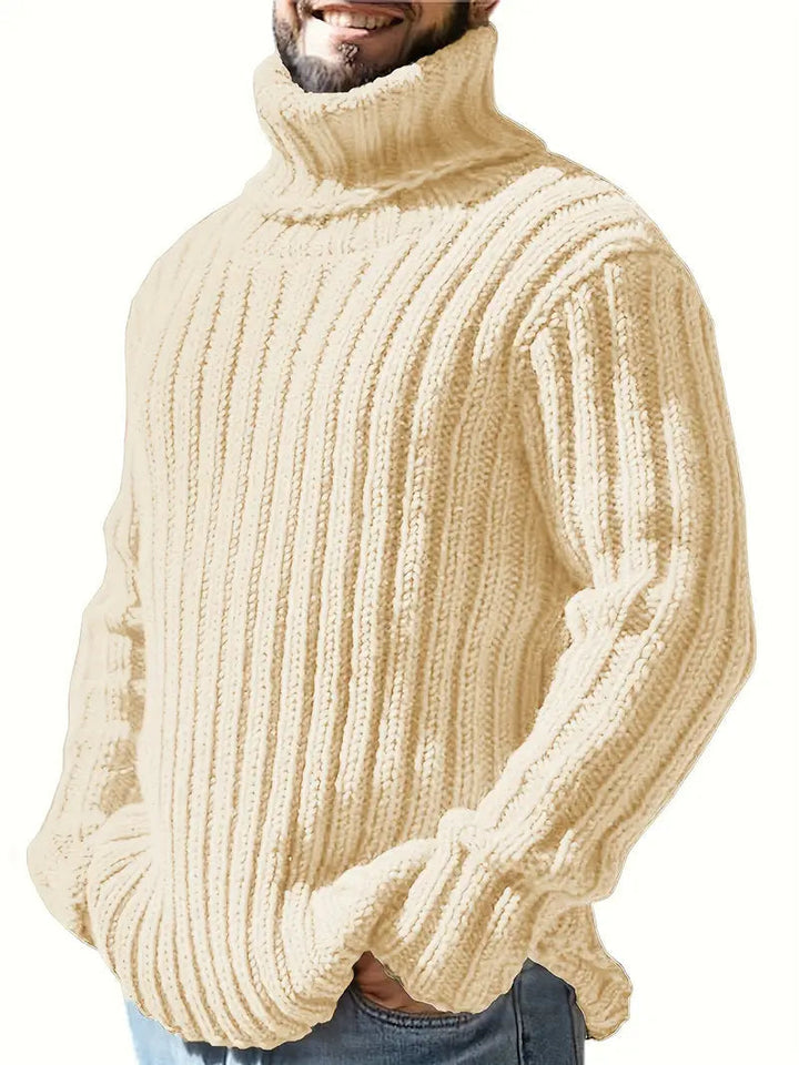 Ferdo™ | Langärmeliger Dickes Stricken Rollkragenpullover