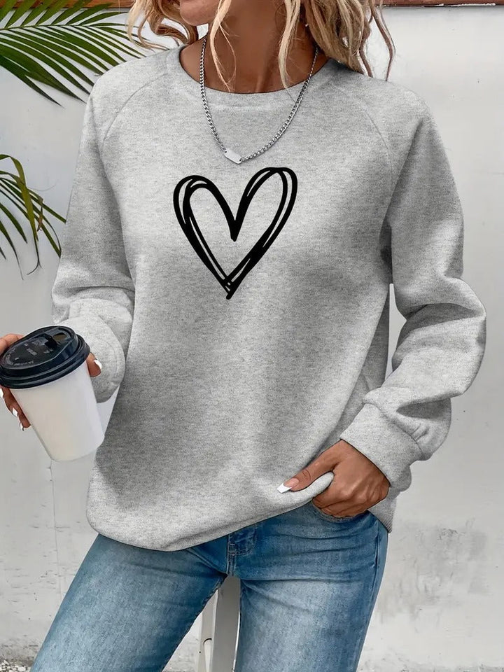 Damis™ | Heartzone Herzmotiv Pullover für Damen