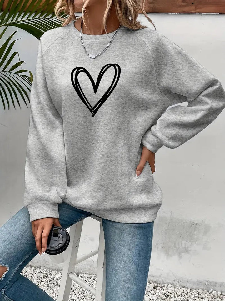 Damis™ | Heartzone Herzmotiv Pullover für Damen