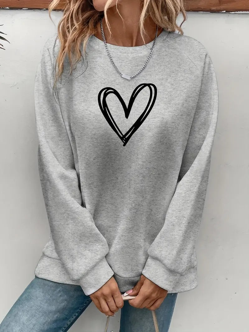 Damis™ | Heartzone Herzmotiv Pullover für Damen