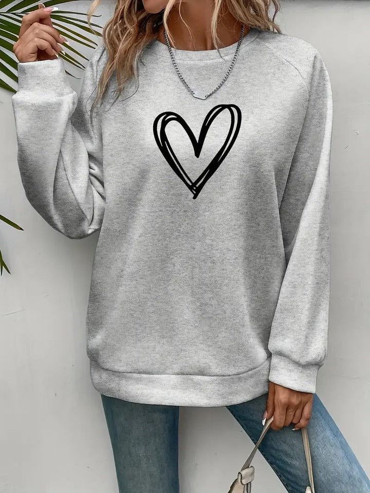 Damis™ | Heartzone Herzmotiv Pullover für Damen