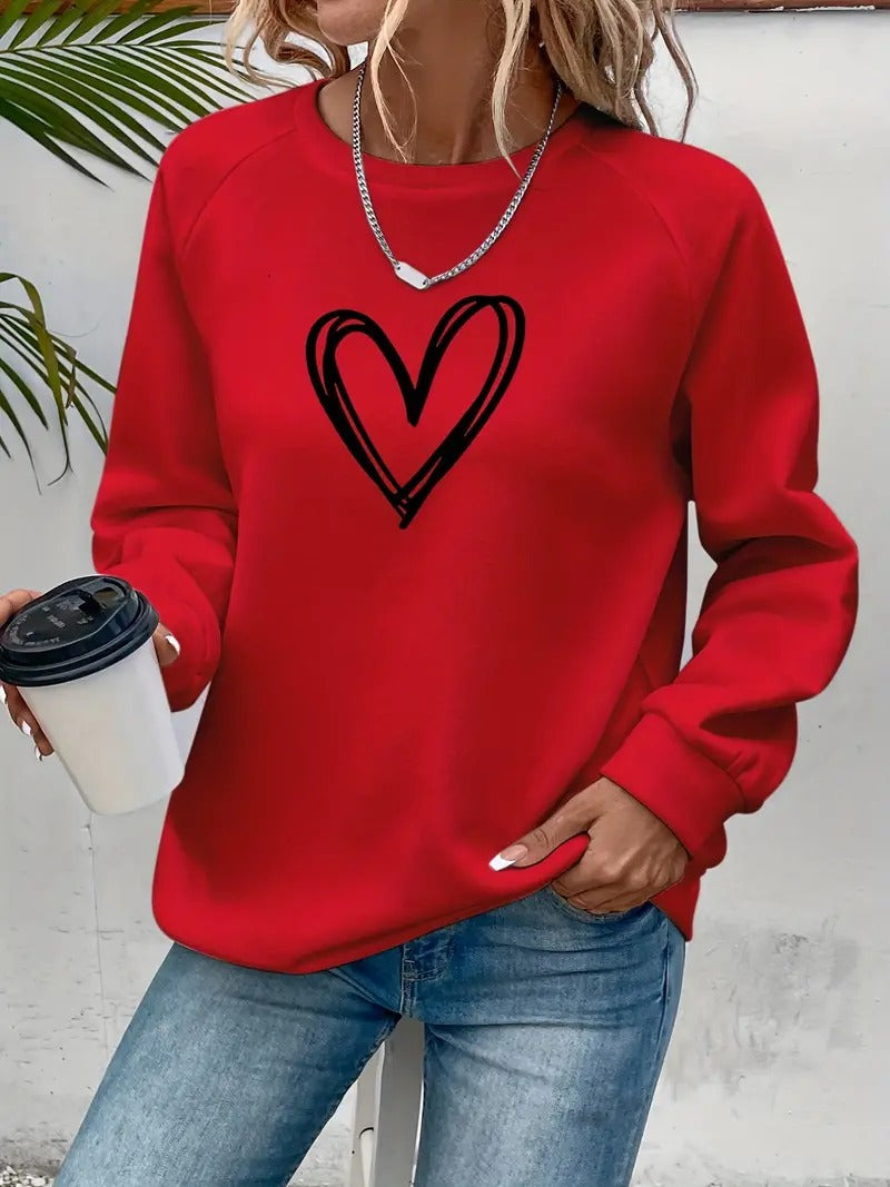 Damis™ | Heartzone Herzmotiv Pullover für Damen