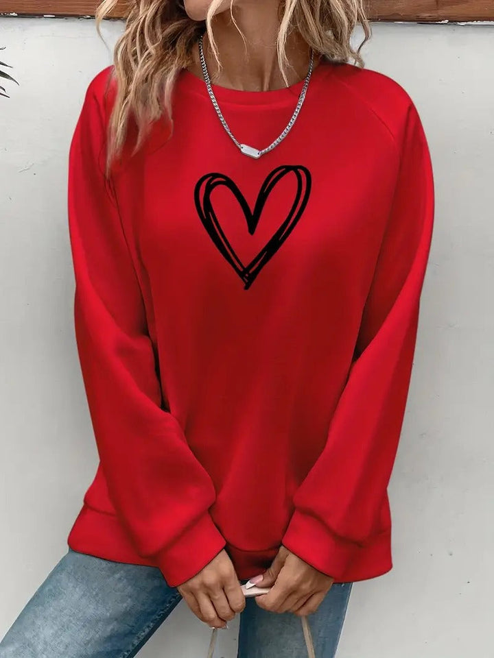 Damis™ | Heartzone Herzmotiv Pullover für Damen