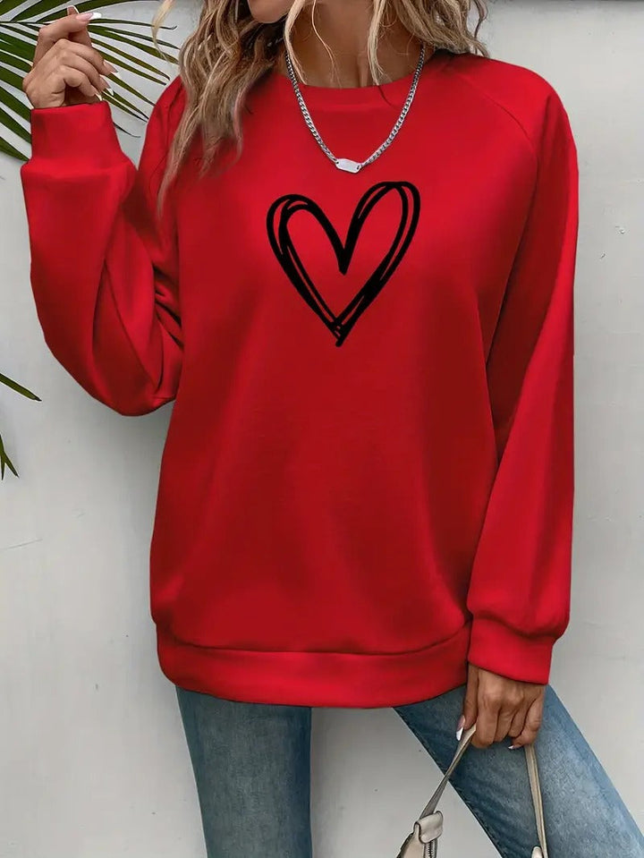 Damis™ | Heartzone Herzmotiv Pullover für Damen