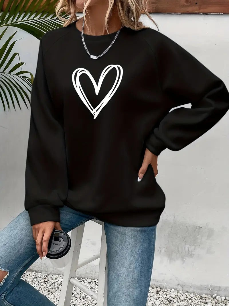 Damis™ | Heartzone Herzmotiv Pullover für Damen