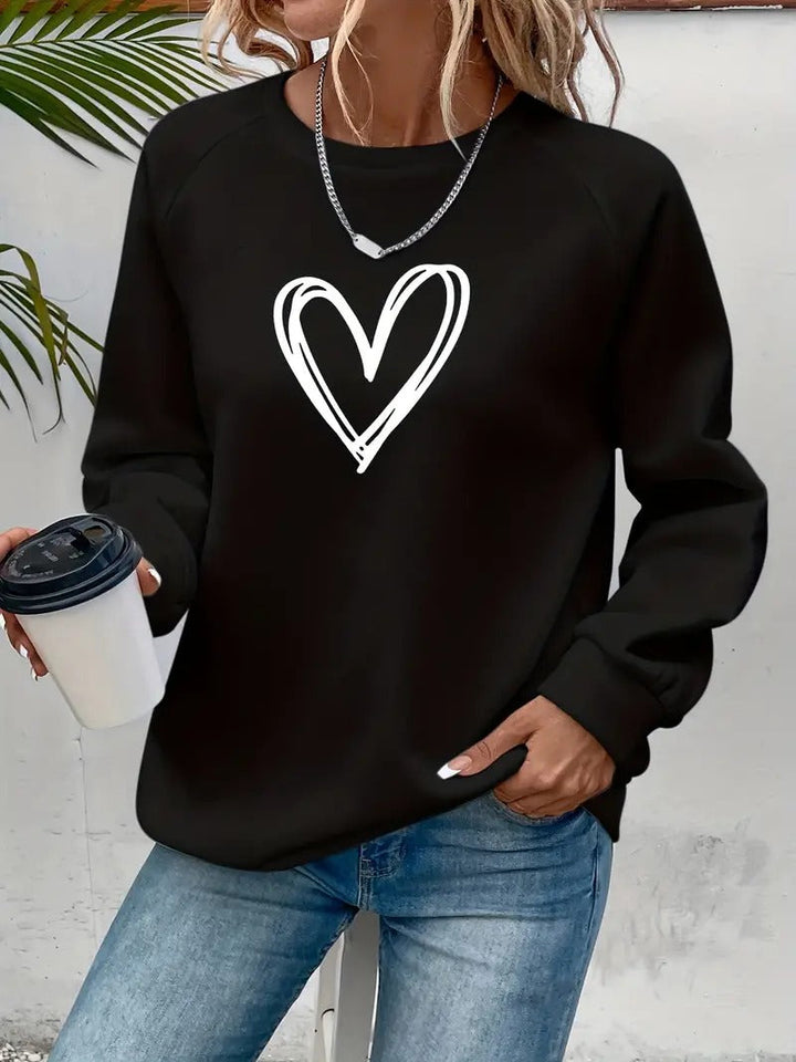 Damis™ | Heartzone Herzmotiv Pullover für Damen