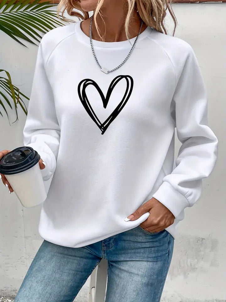 Damis™ | Heartzone Herzmotiv Pullover für Damen