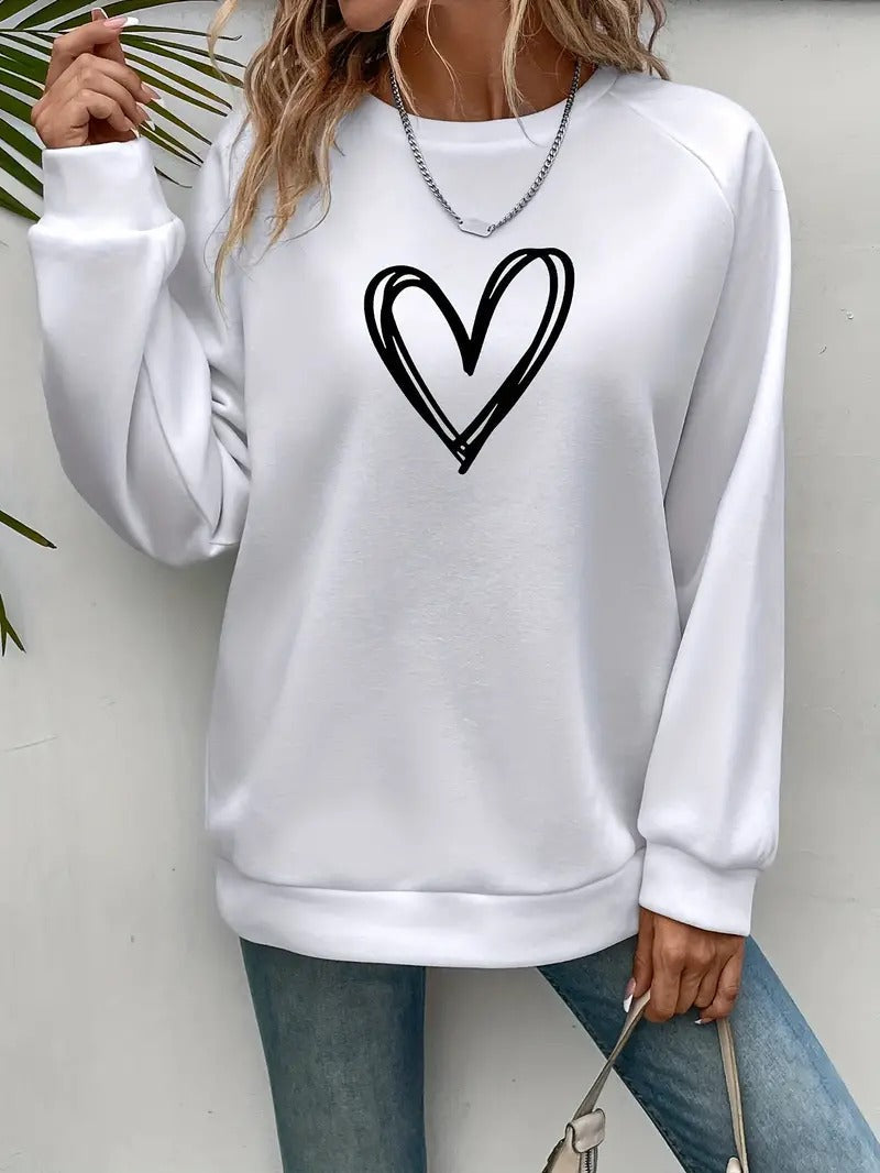 Damis™ | Heartzone Herzmotiv Pullover für Damen